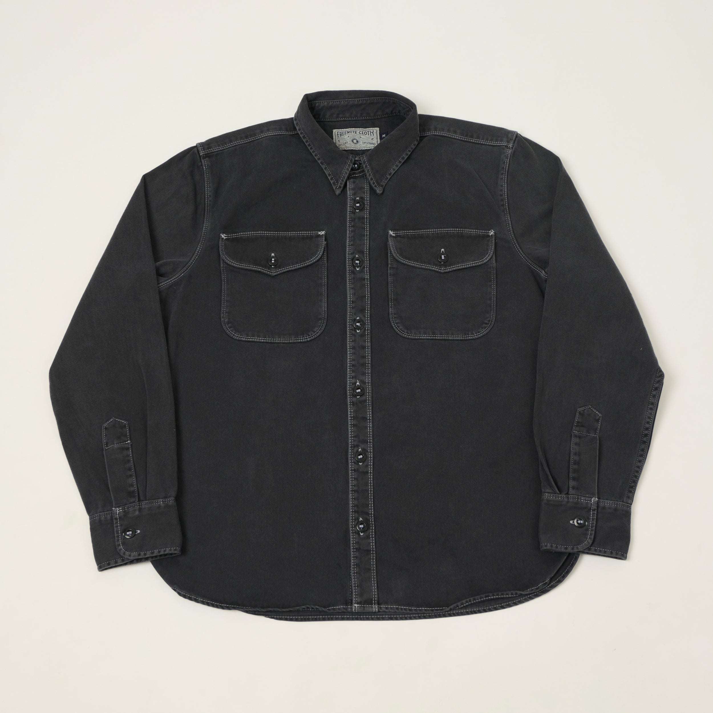 Freenote Cloth Sateen Work Shirt - Black