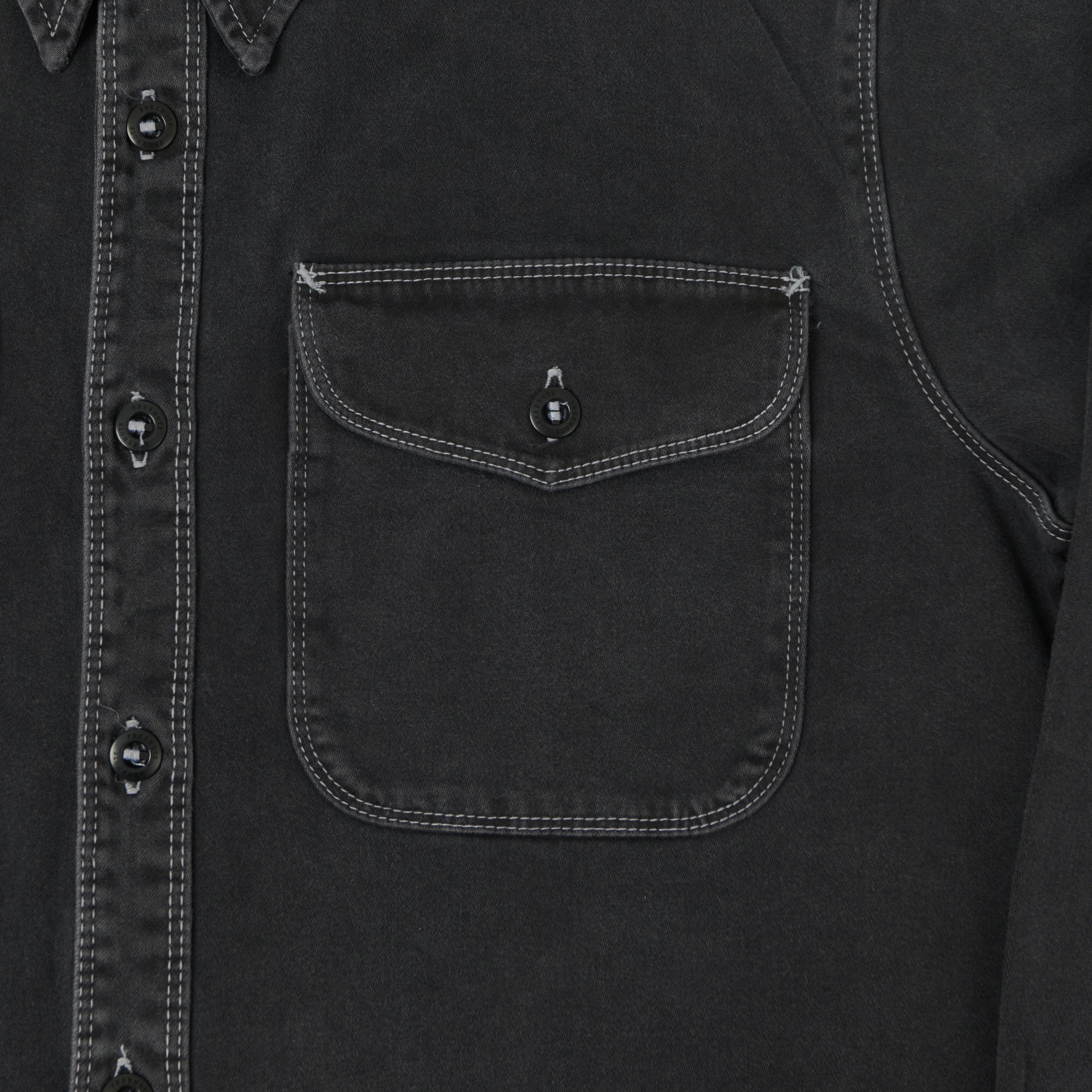 Freenote Cloth Sateen Work Shirt - Black