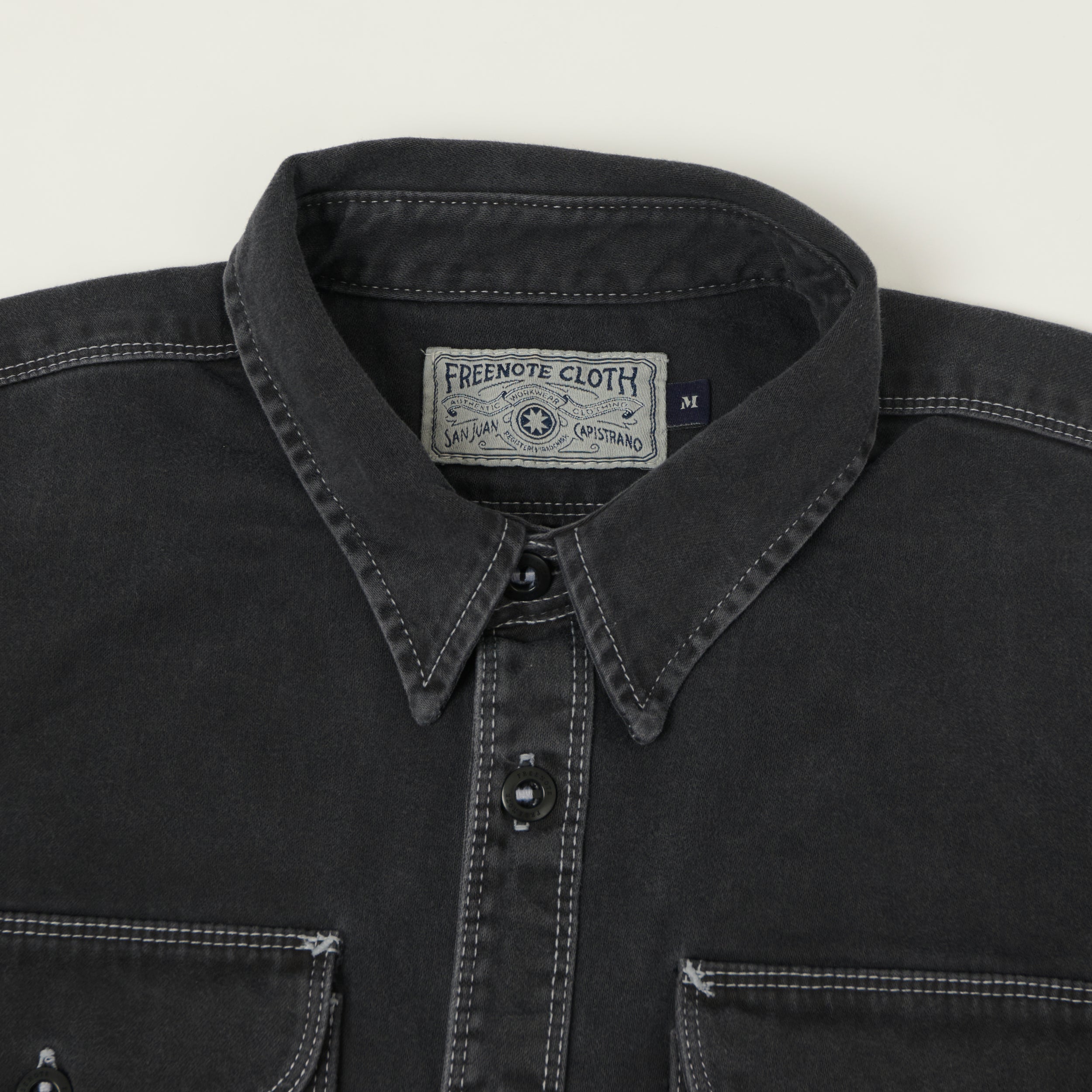 Freenote Cloth Sateen Work Shirt - Black