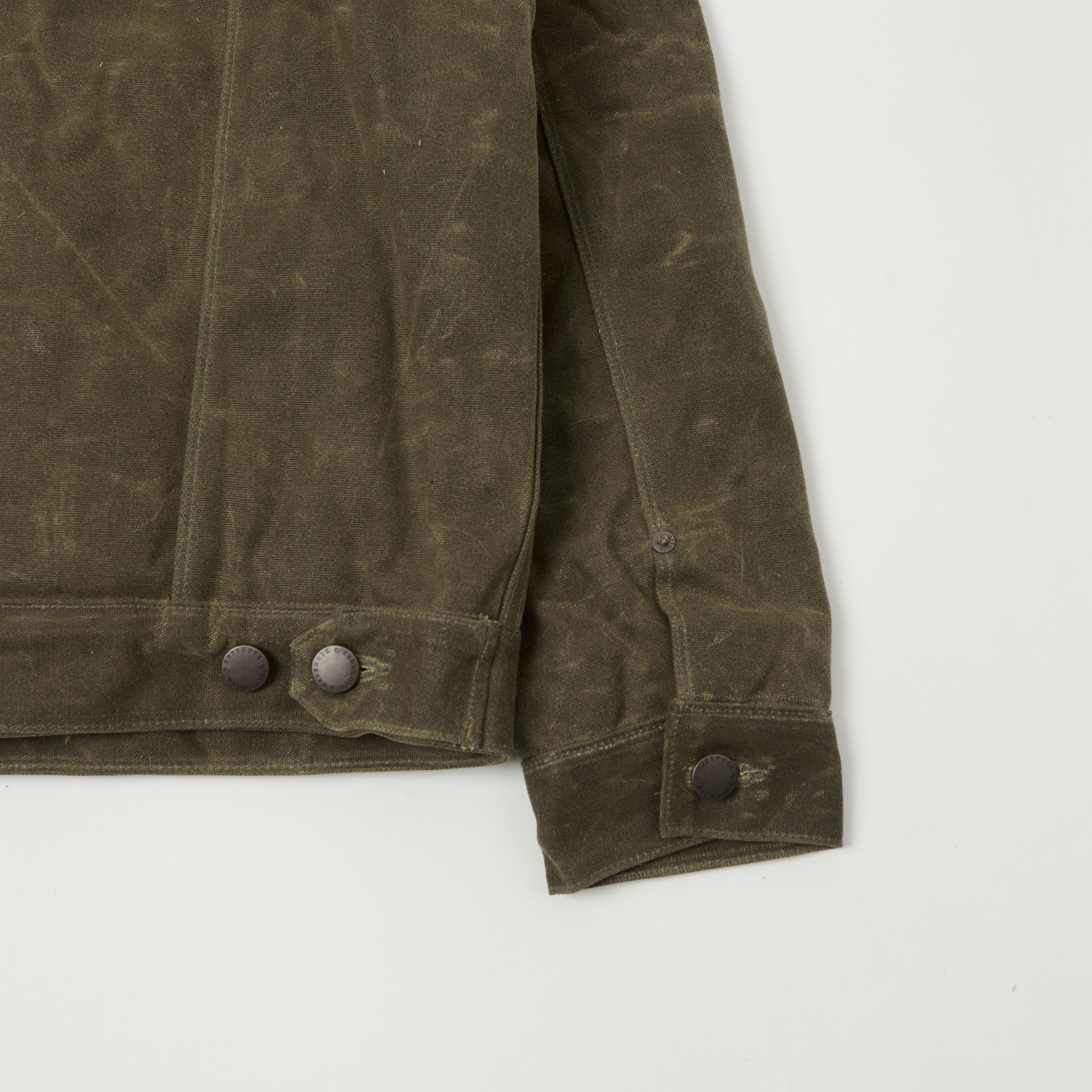 Freenote Cloth Shearling Lined Wax Canvas Jacket - Tobacco