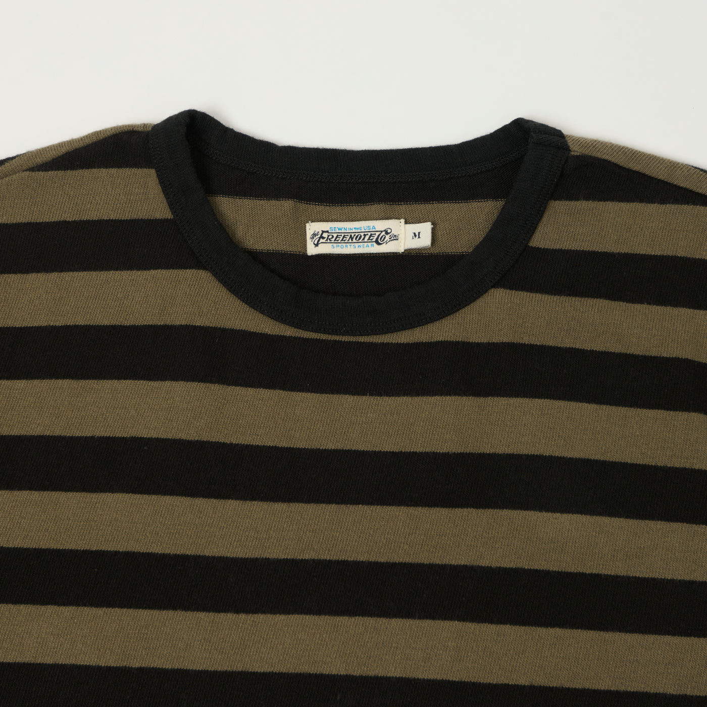 Freenote Cloth 'Shifter' Striped T-Shirt - Cedar/Black