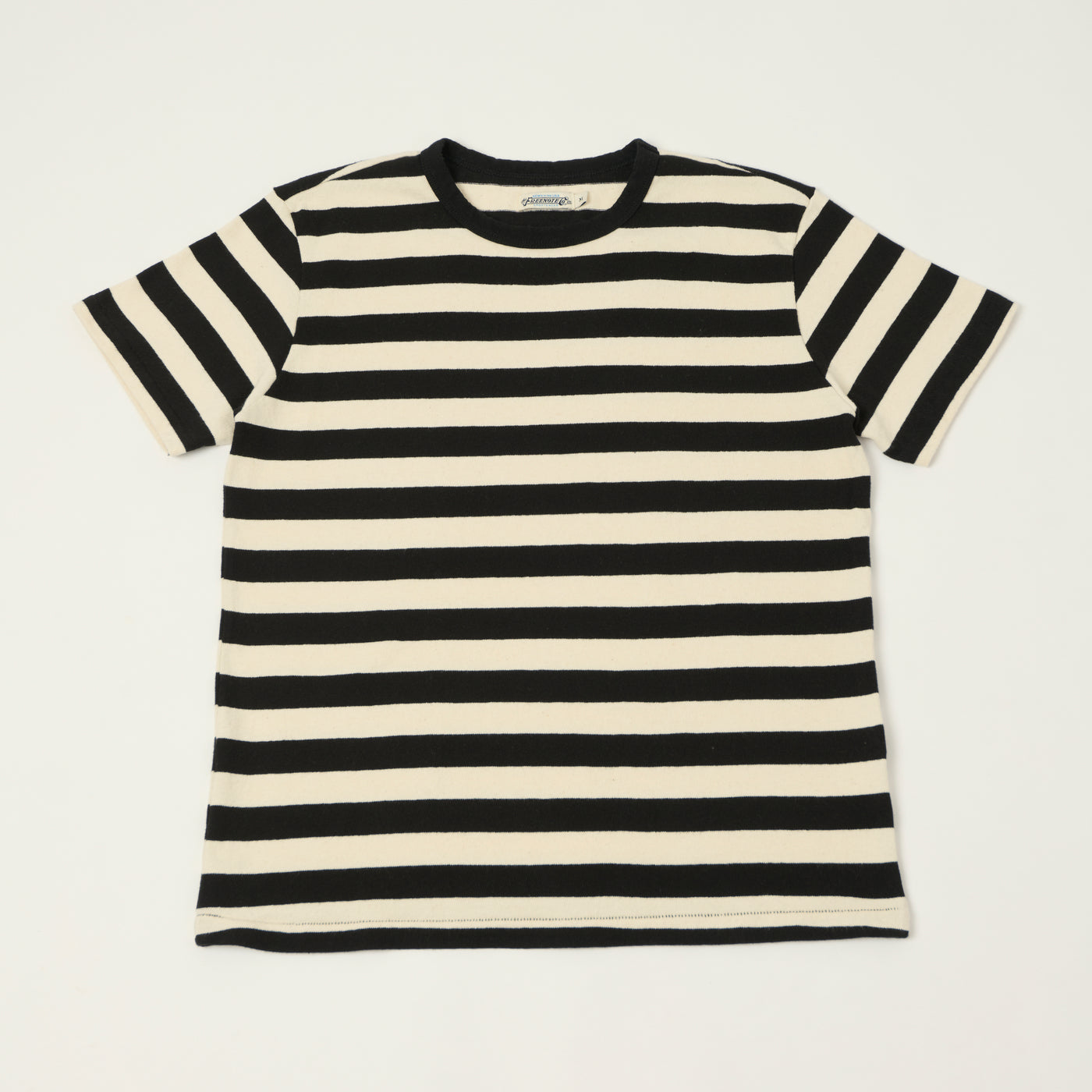 Freenote Cloth 'Shifter' Striped Tee - Off White/Black