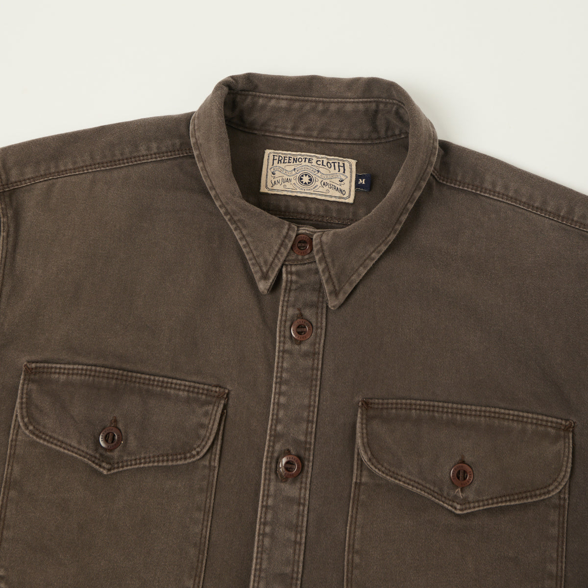 Freenote Sateen Work Shirt  - Chocolate