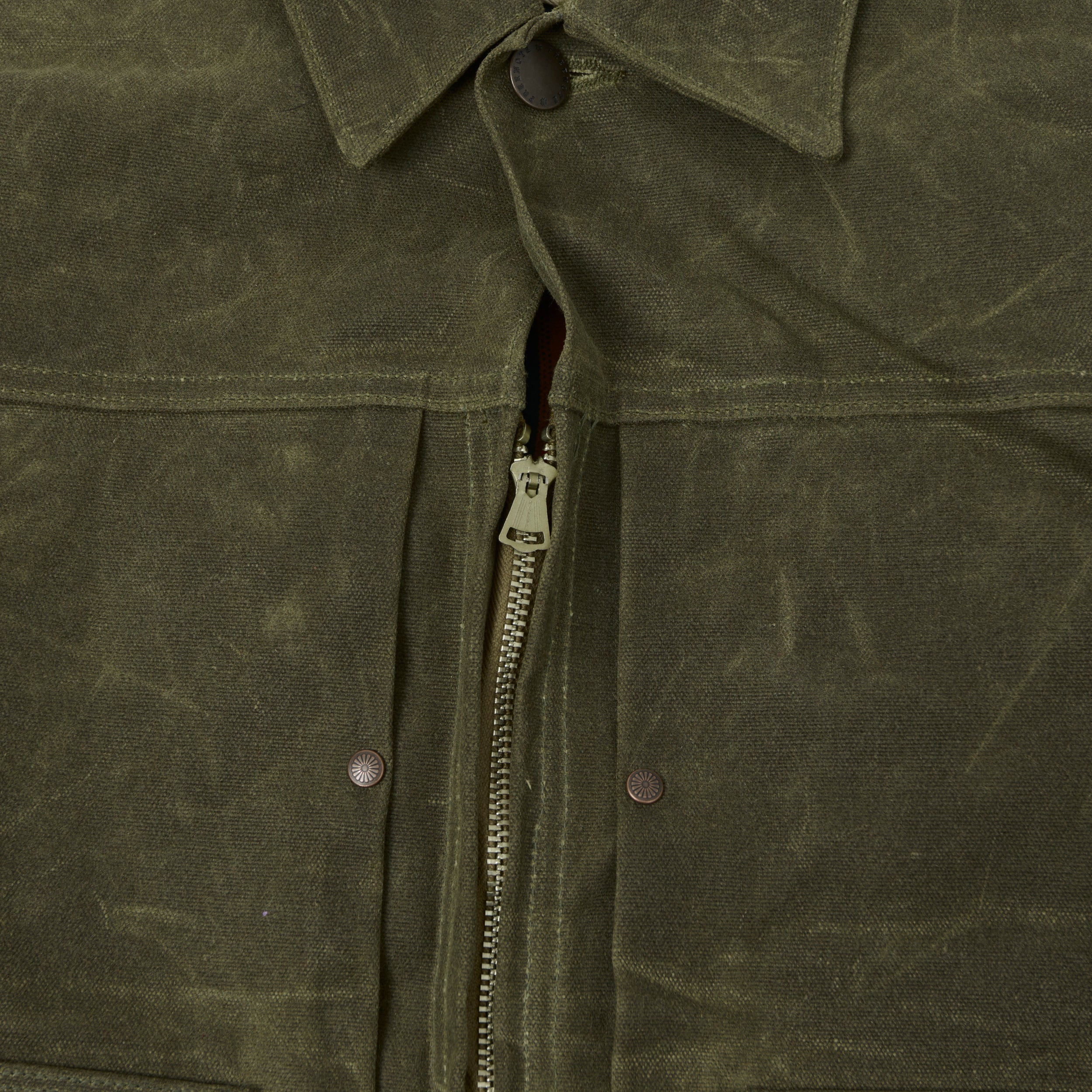 Freenote Cloth Waxed Canvas Ranch Jacket - Olive
