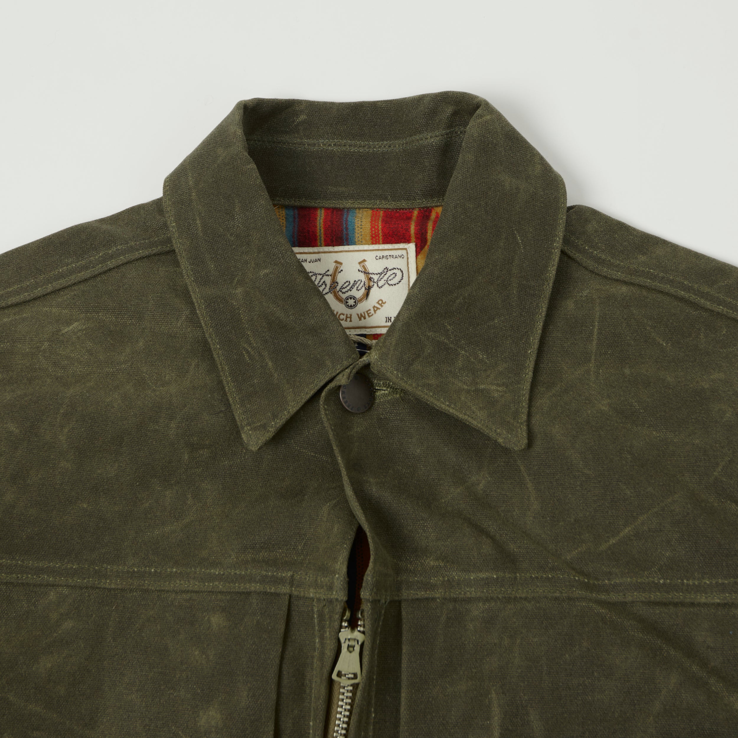 Freenote Cloth Waxed Canvas Ranch Jacket - Olive