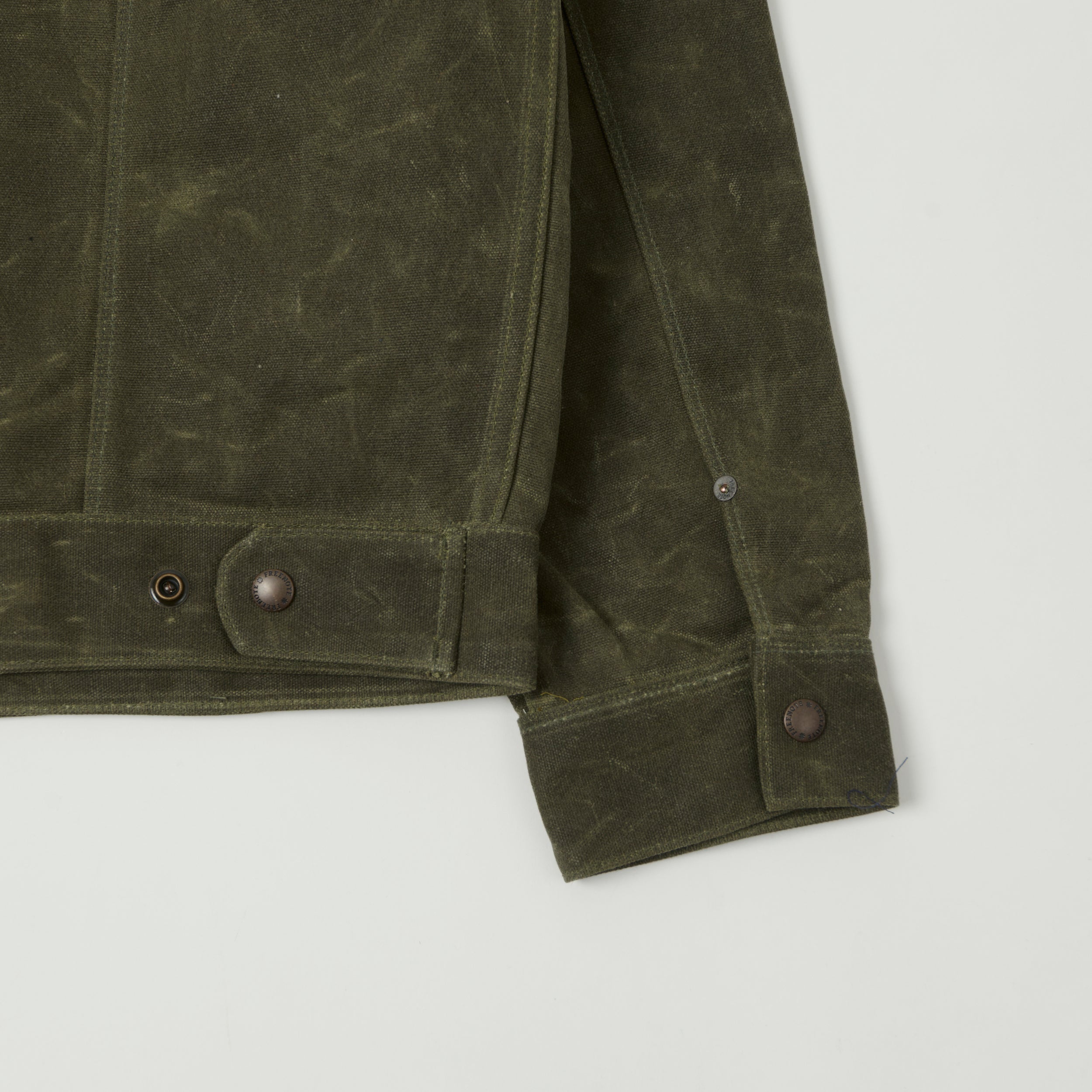Freenote Cloth Waxed Canvas Ranch Jacket - Olive