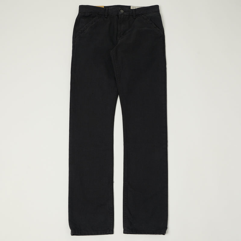 Freenote Cloth Workers 14oz Slub Chino - Black