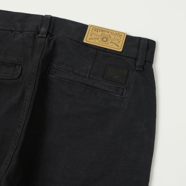 Freenote Cloth Workers 14oz Slub Chino - Black