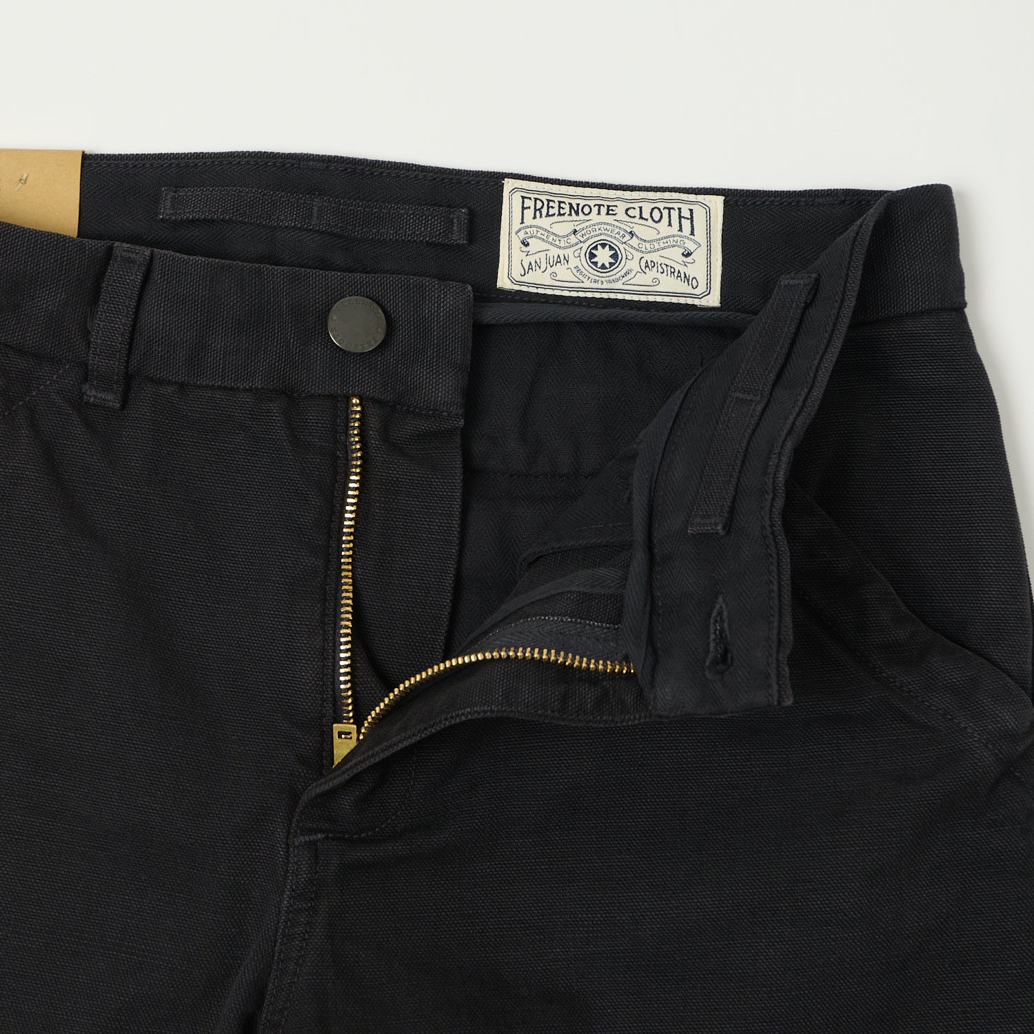 Freenote Cloth Heavyweight 14oz Slub Workers Chino - Black