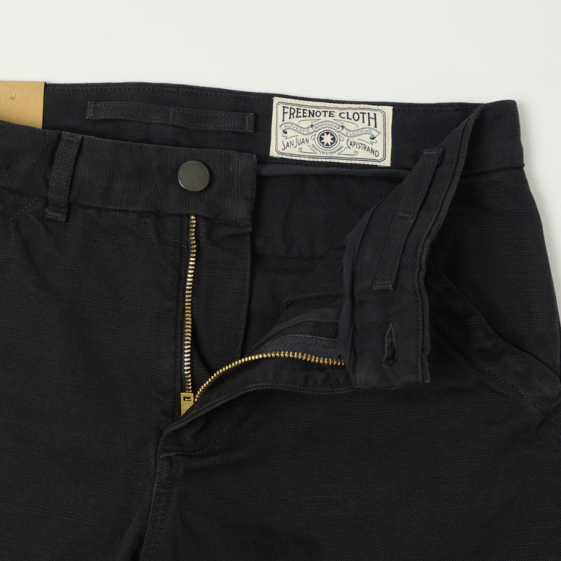 Freenote Cloth Workers 14oz Slub Chino - Black