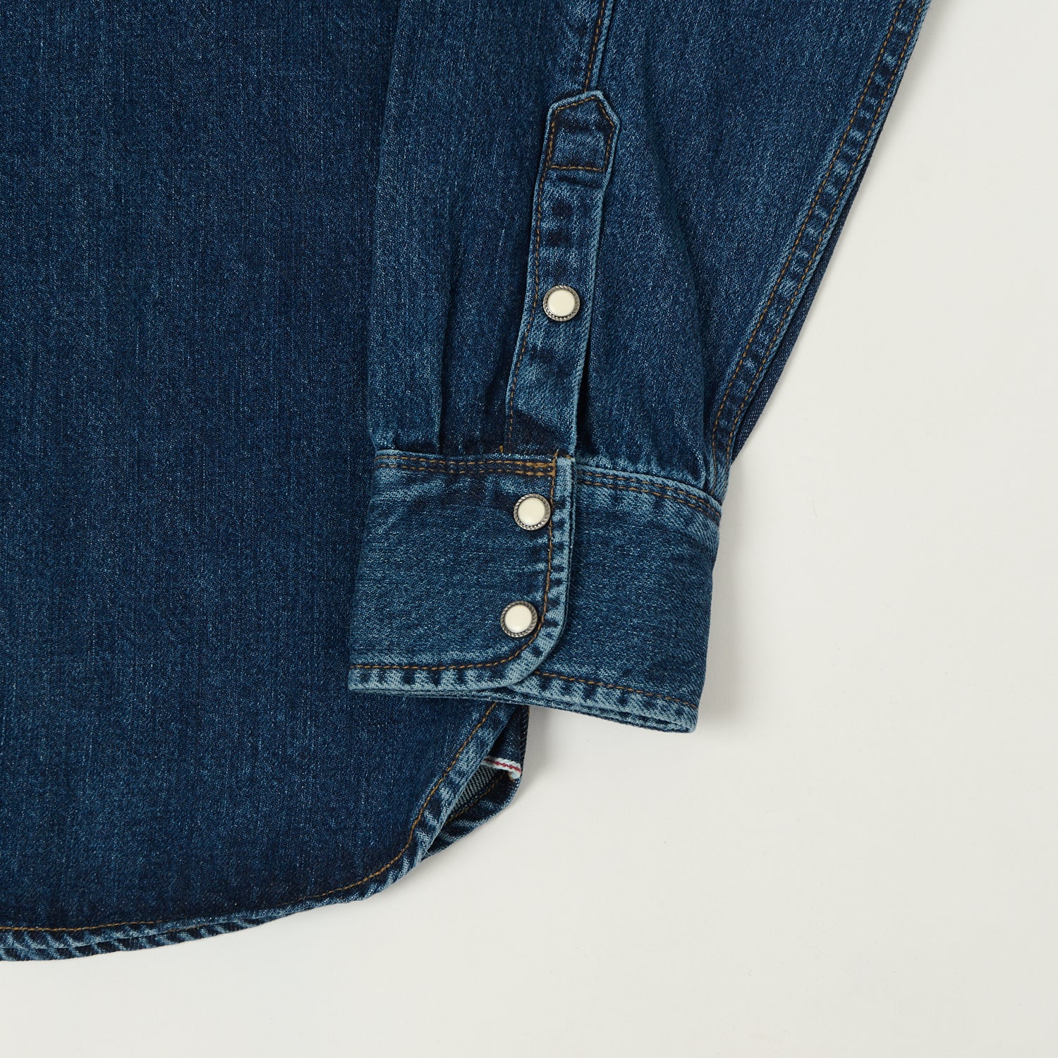 Freenote Cloth 'Modern' 11oz Denim Western Shirt - Stone Wash