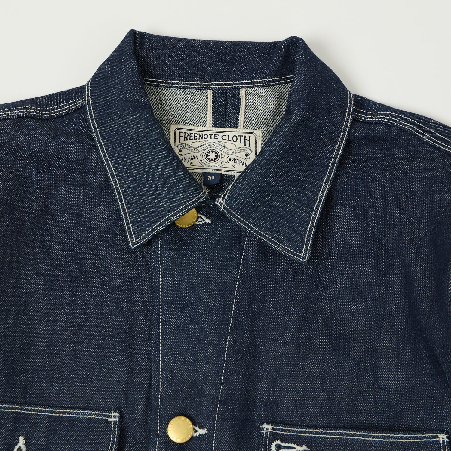 Freenote Cloth 'Modesto' 11oz Memphis Blue Denim Coverall Jacket - Raw