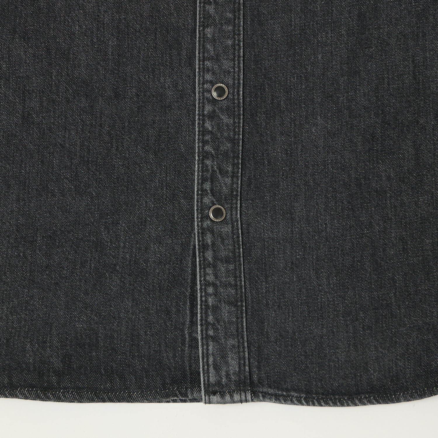 Freenote Cloth 'Modern' 11oz Denim Western Shirt - Black Stone Wash