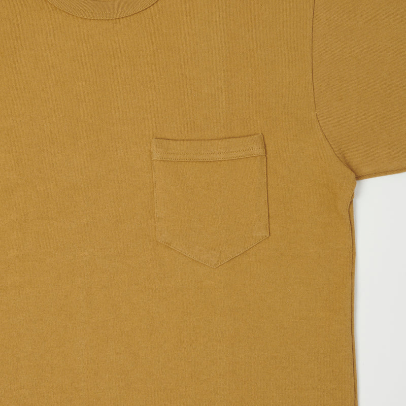 Freewheelers Short Sleeve Pocket Tee - Dark Camel