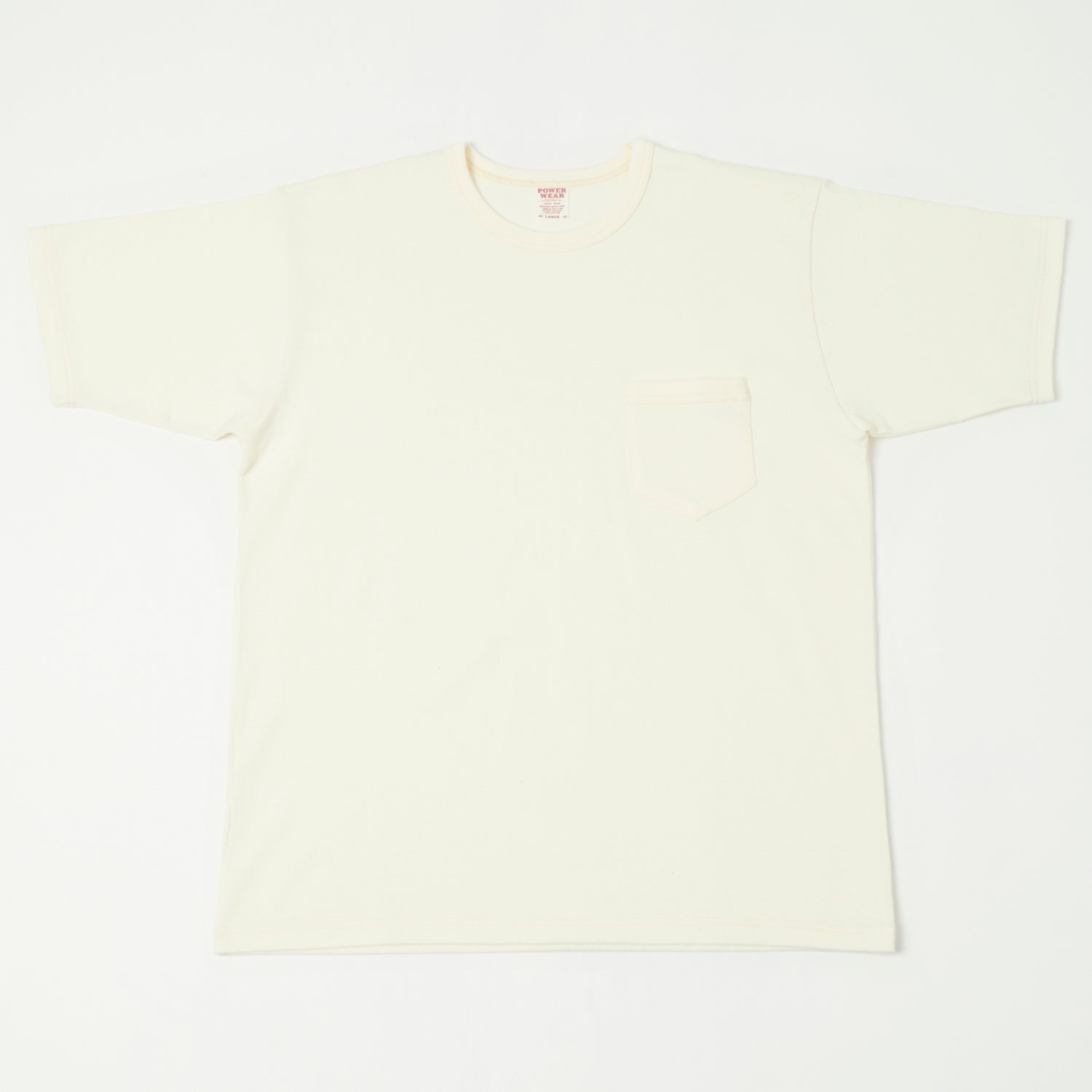 Freewheelers & Co Power Wear Short Sleeve Pocket Tee - Off White