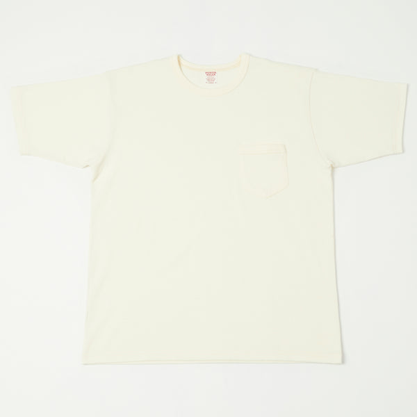 Freewheelers Short Sleeve Pocket Tee - Off White