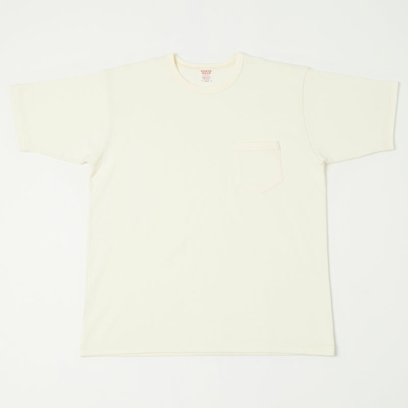 Freewheelers Short Sleeve Pocket Tee - Off White