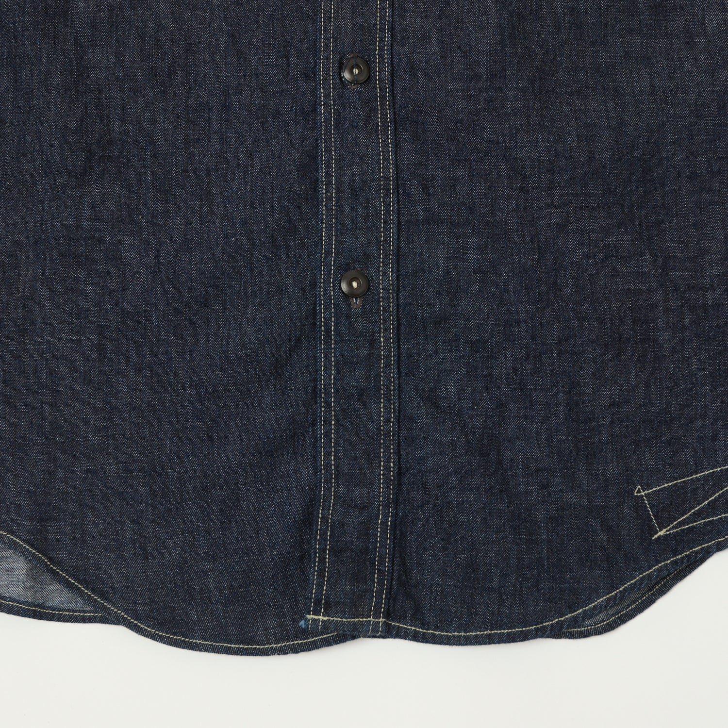 Freewheelers & Co Union Special Overalls 'Diamond Cracker' 8oz Denim Work Shirt - Indigo