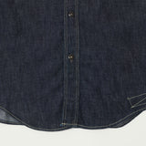 Freewheelers 'Diamond Cracker' 8oz L/S Denim Work Shirt - Indigo