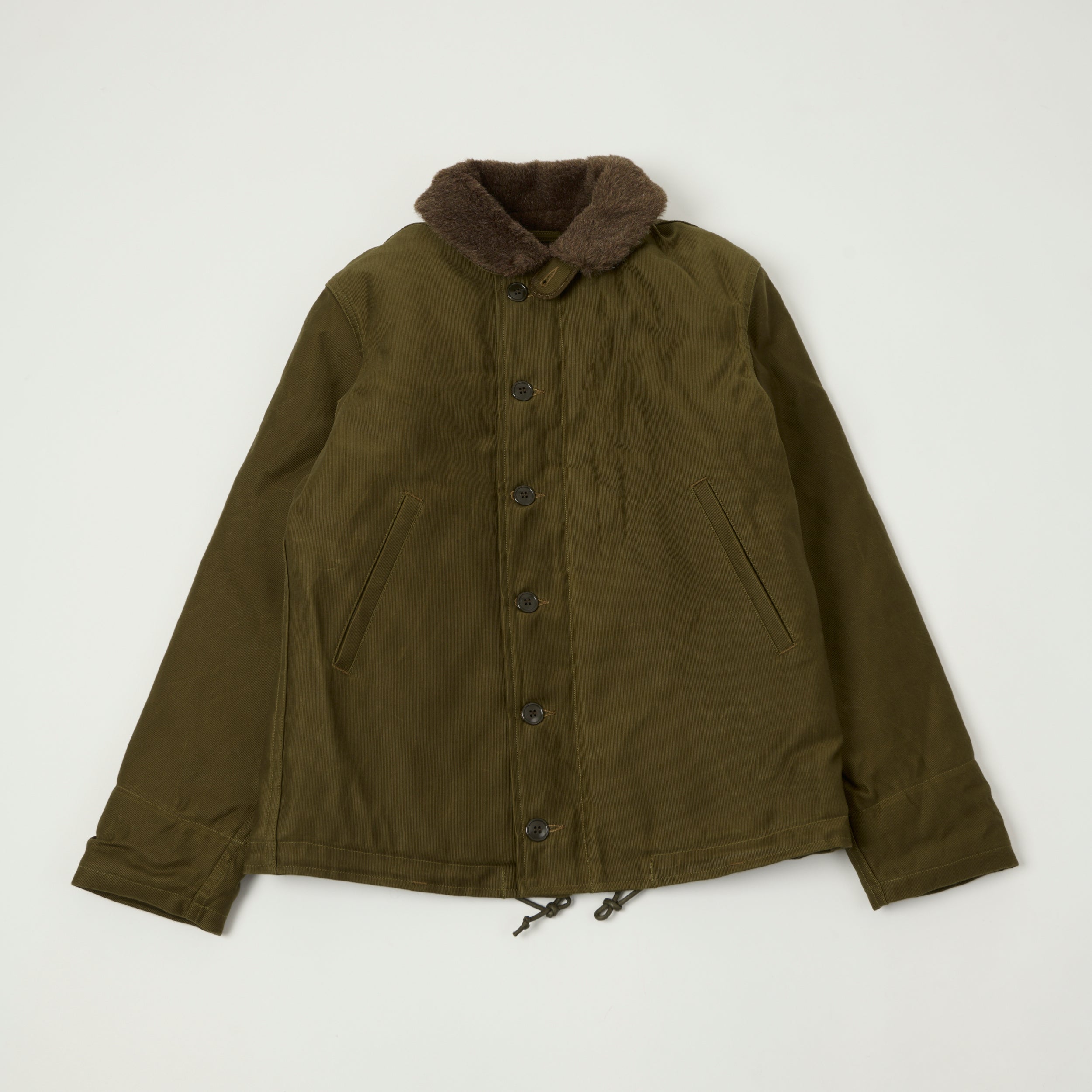 Freewheelers & Co 1940's Type N-1 Deck Jacket - Dark Khaki/Beige