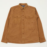 Freewheelers 'Uplander' L/S Work Shirt - Brown