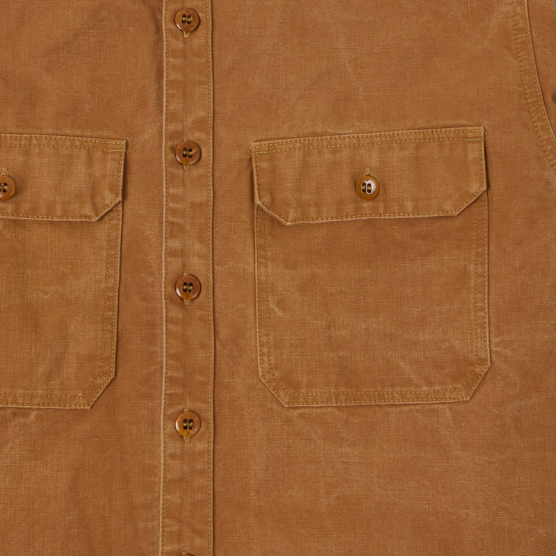 Freewheelers 'Uplander' L/S Work Shirt - Brown