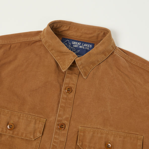 Freewheelers 'Uplander' L/S Work Shirt - Brown