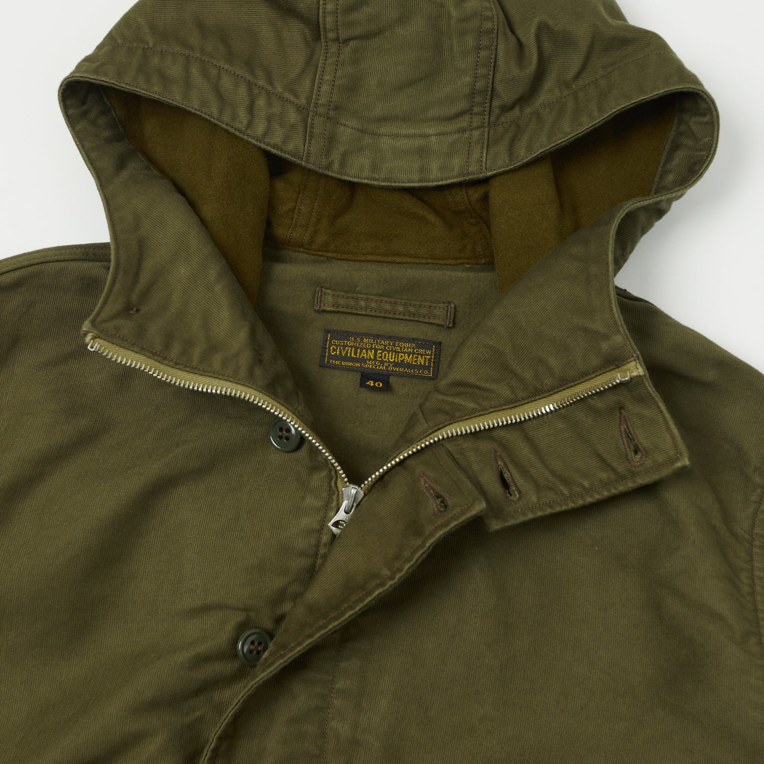 Freewheelers & Co U.S. Army Deck Worker Parka - Olive