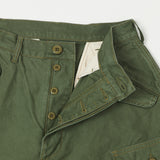 Freewheelers 'Jungle Fatigues' Tropical Trousers - Olive Green