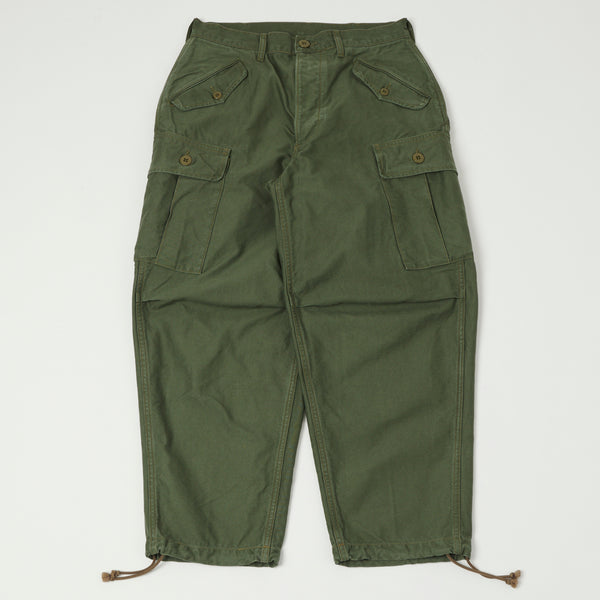 Freewheelers 'Jungle Fatigues' Tropical Trousers - Olive Green