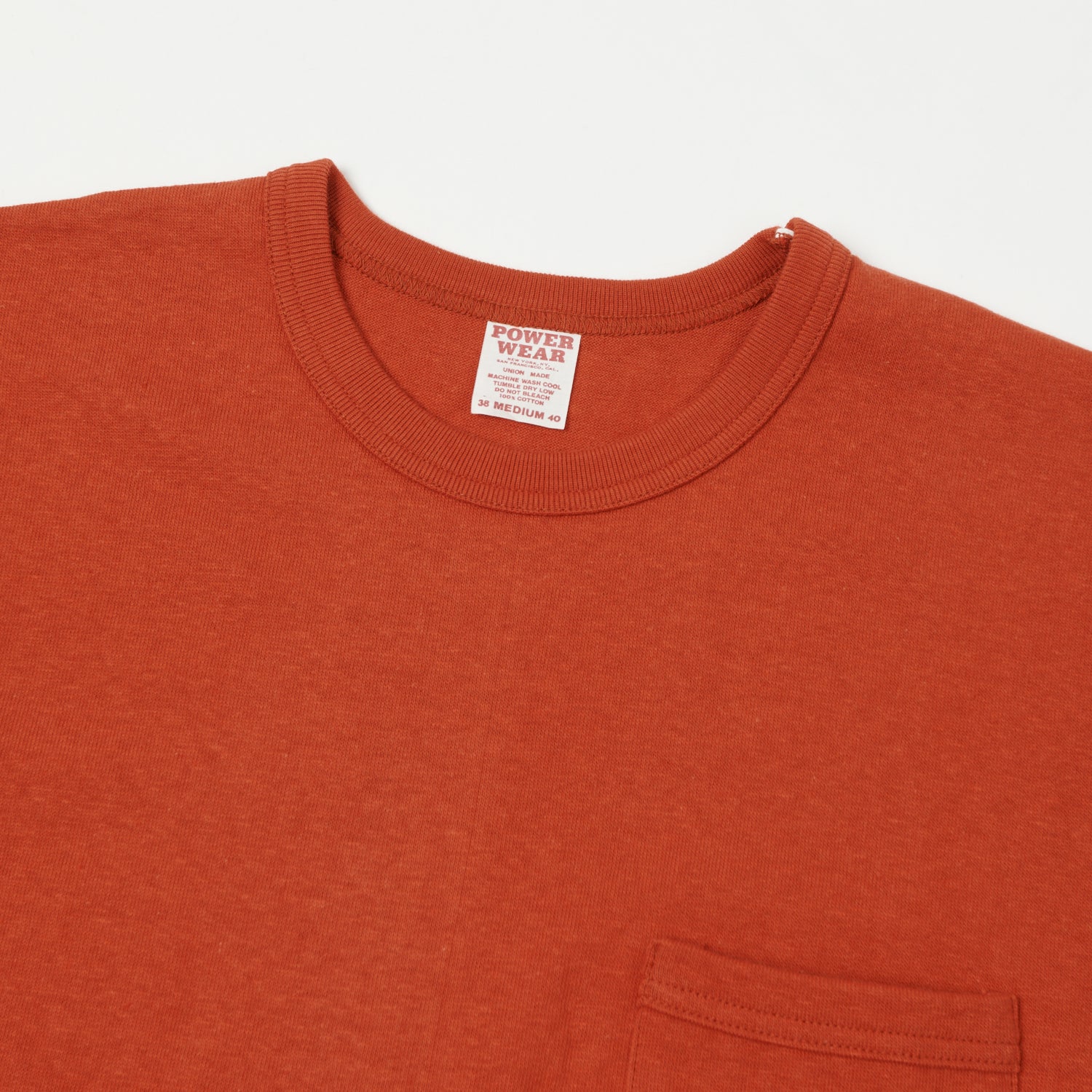Freewheelers & Co Power Wear Short Sleeve Pocket Tee - Dry Red