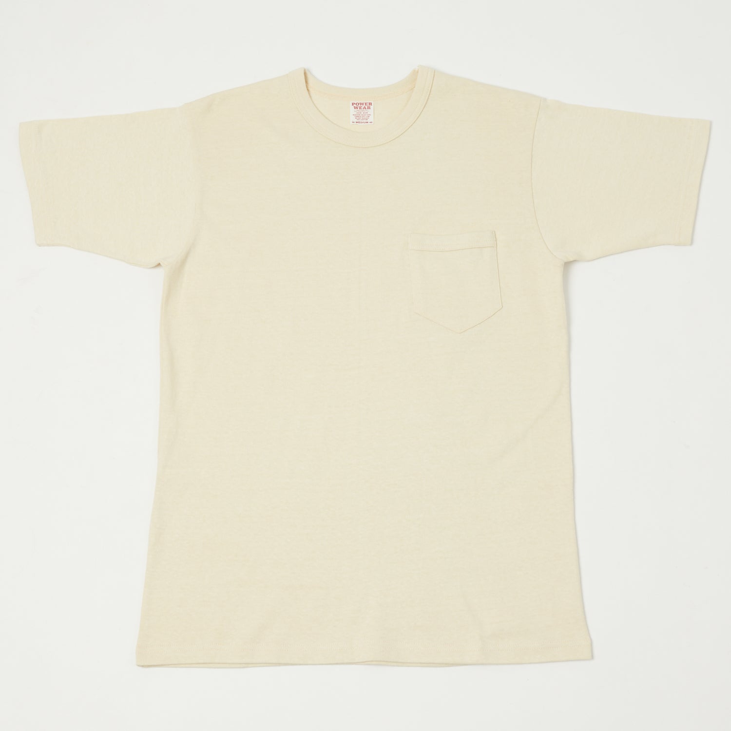 Freewheelers & Co Power Wear Short Sleeve Pocket Tee - Straw Cream
