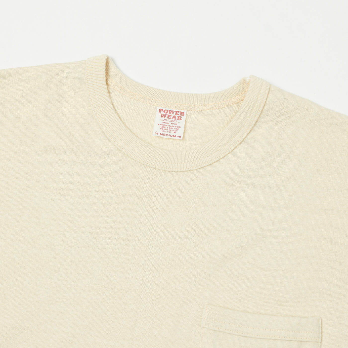 Freewheelers & Co Power Wear Short Sleeve Pocket Tee - Straw Cream