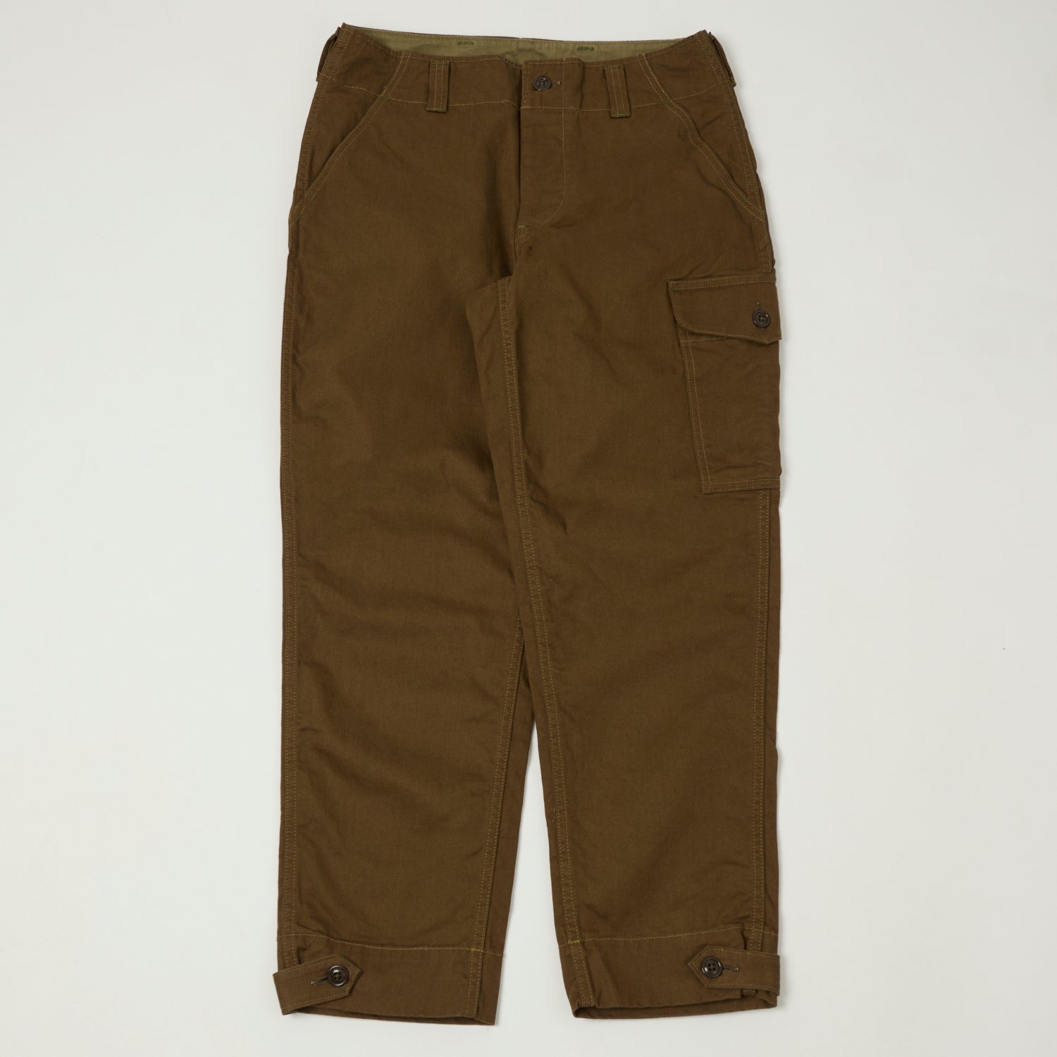 Freewheelers & Co Aviators Trouser - Dark Sepia Brown