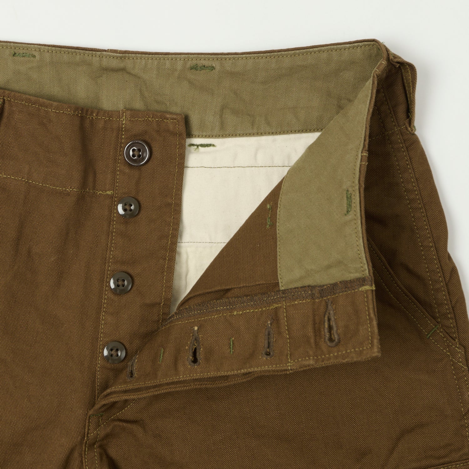 Freewheelers & Co Aviators Trouser - Dark Sepia Brown