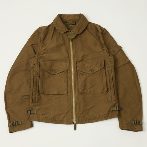 Freewheelers & Co S-8 Aviators Summer Flying Jacket - Sepia Brown