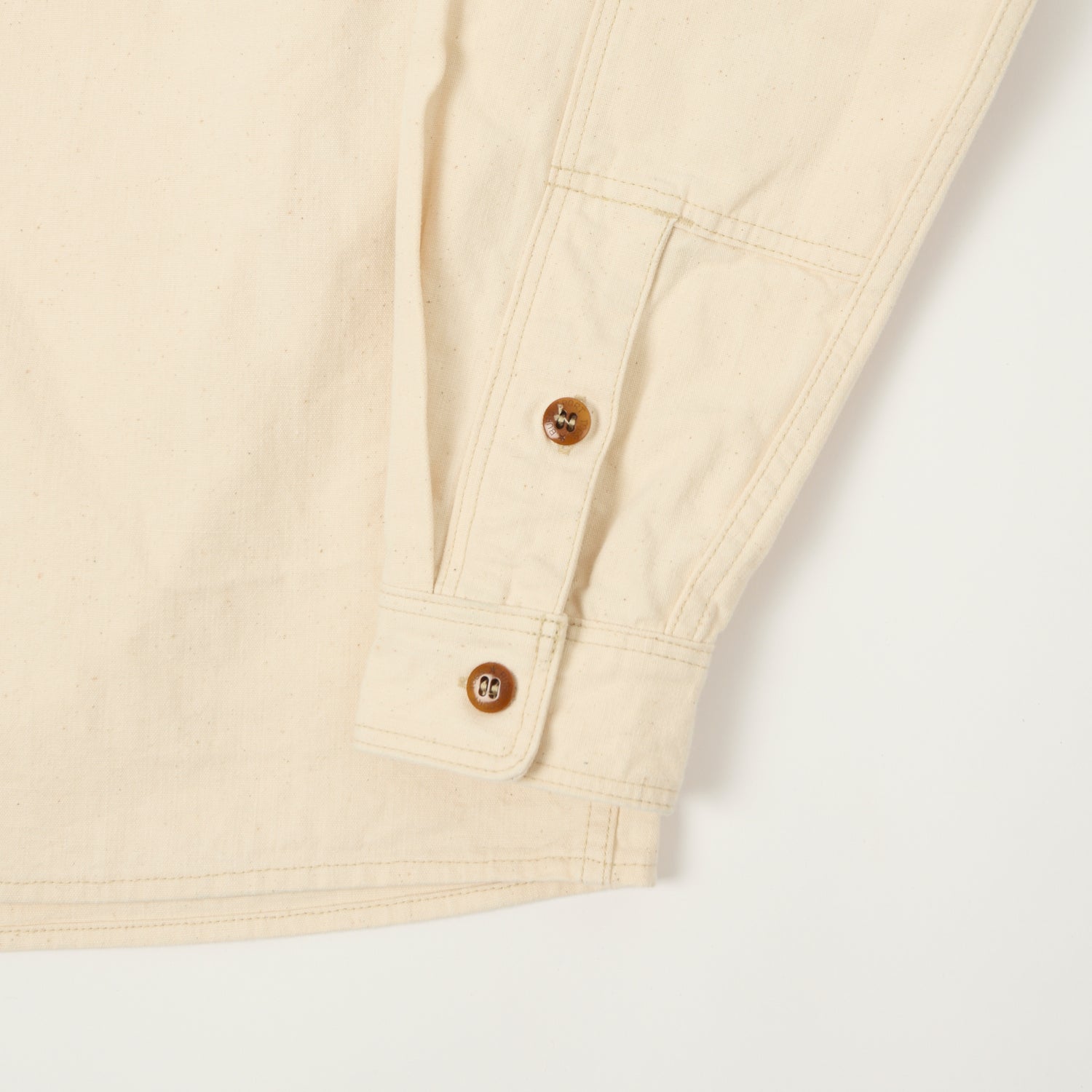 Freewheelers & Co Great Lakes 'Uplander' L/S Work Shirt - Natural
