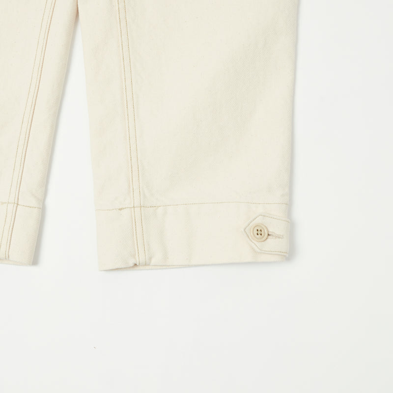 Freewheelers Aviators Trouser - Yarn-Dyed Raw White