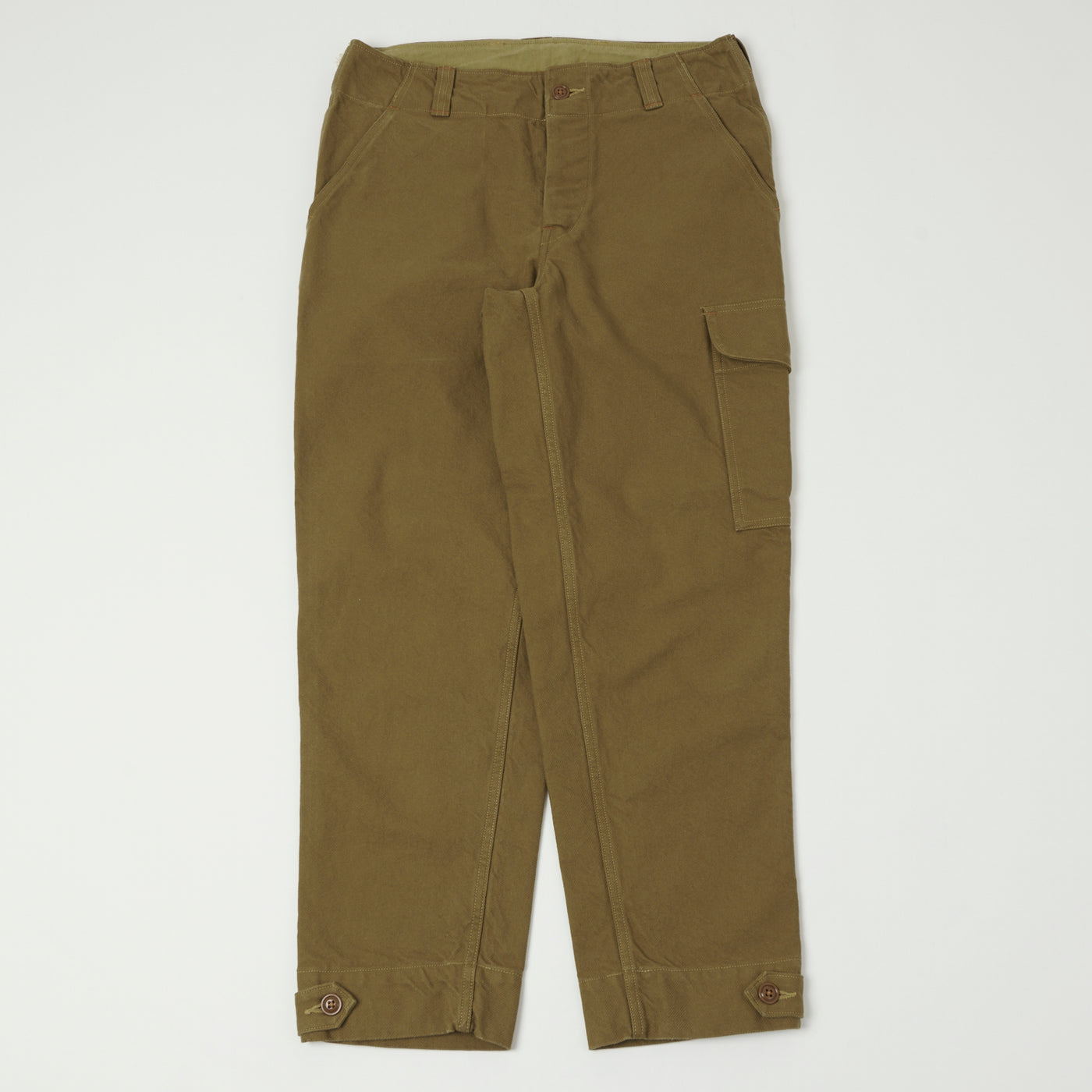 Freewheelers & Co Aviators Trouser - Yarn-Dyed Dark Beige