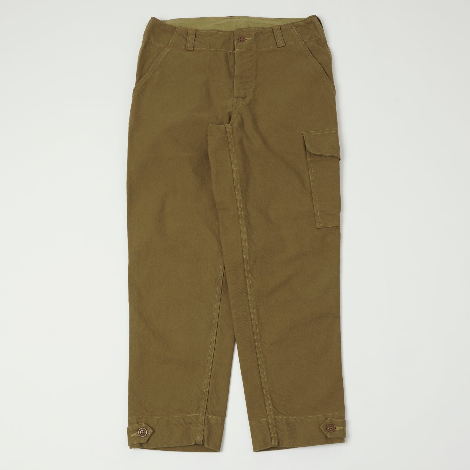 Freewheelers & Co Aviators Trouser - Yarn-Dyed Dark Beige