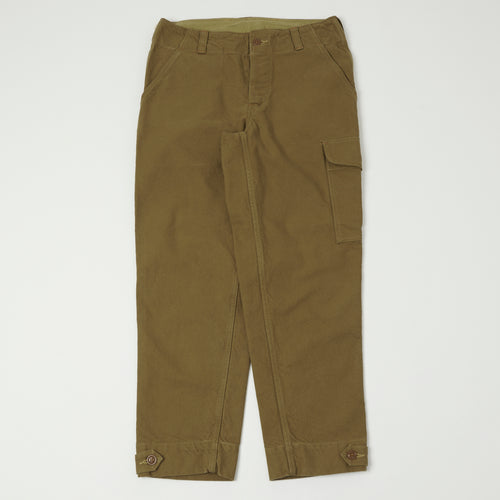 Freewheelers & Co Aviators Trouser - Yarn-Dyed Dark Beige