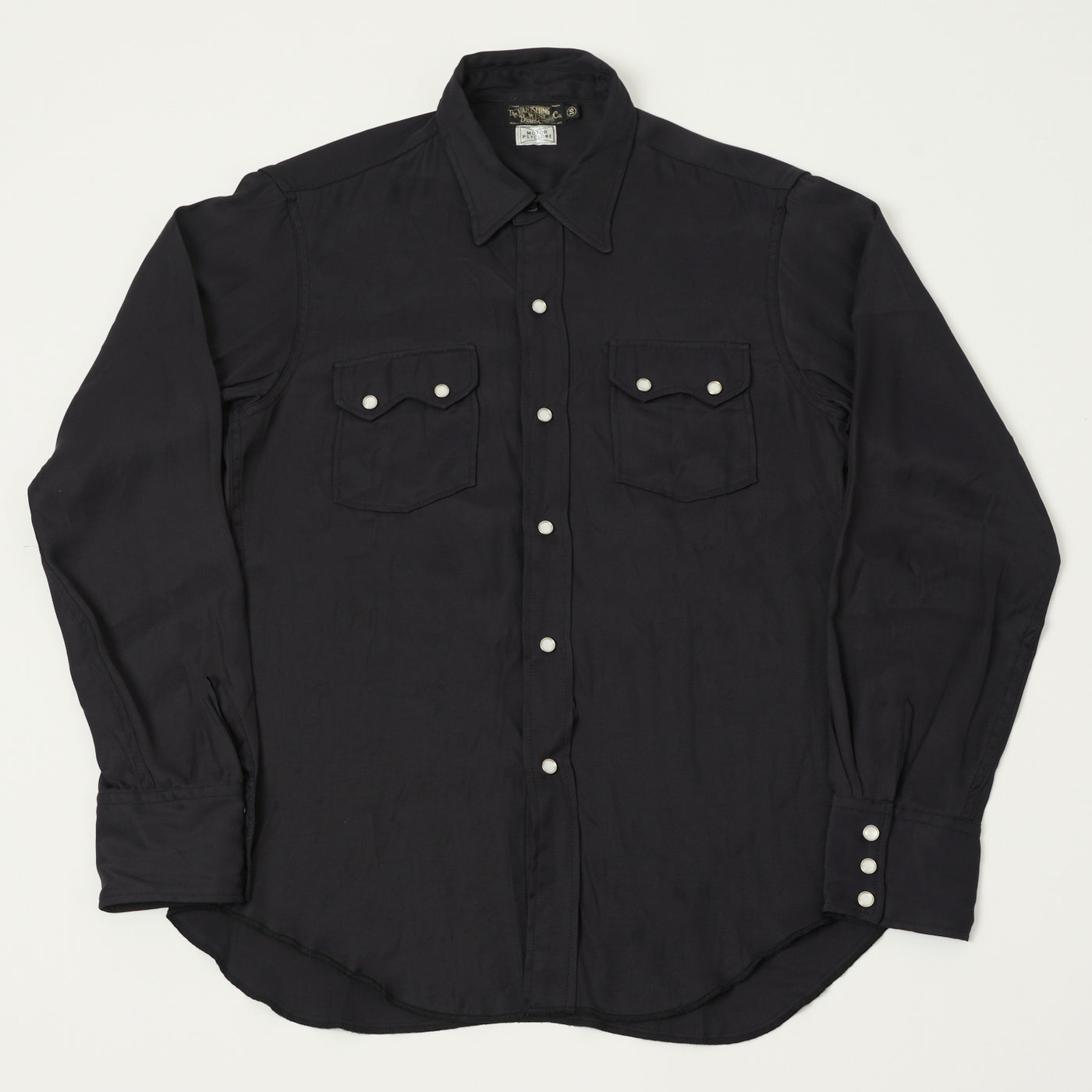 Freewheelers & Co Motor Psyclone 'Rebellion' 1950s Western Shirt - Black