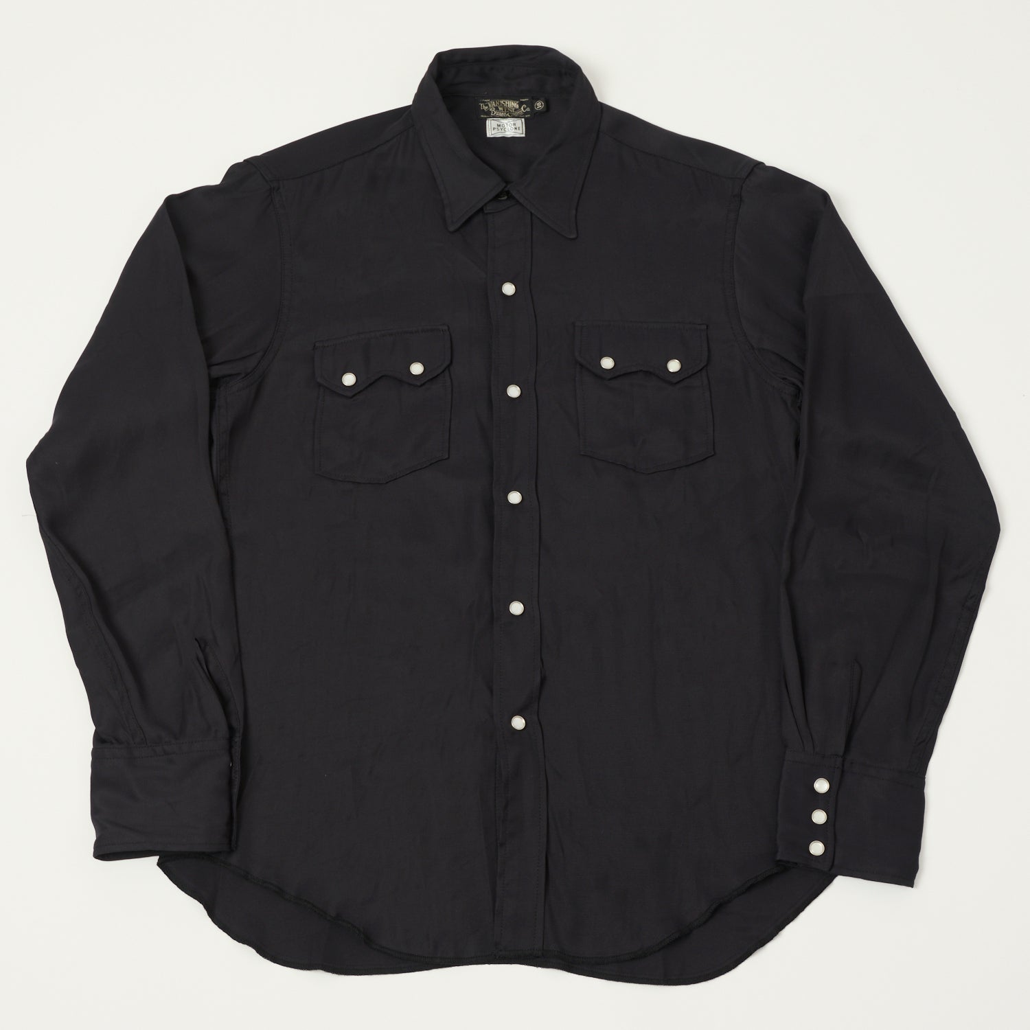 Freewheelers & Co Motor Psyclone 'Rebellion' 1950s Western Shirt - Black