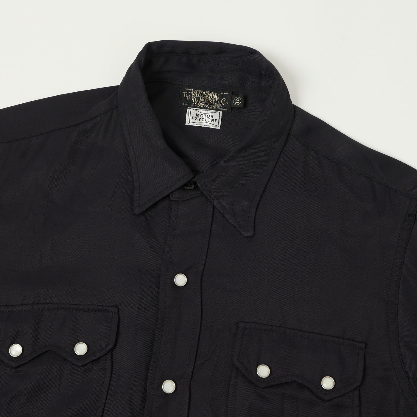 Freewheelers & Co Motor Psyclone 'Rebellion' 1950s Western Shirt - Black