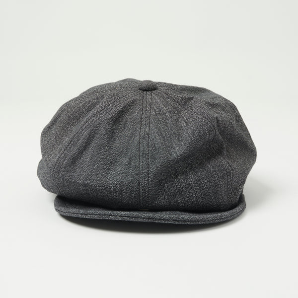 Freewheelers 'Stevedore' Casquette - Black Pepper Chambray