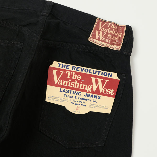 Freewheelers'The Vanishing West' 601RB  Regular Straight Jean - Black One Wash