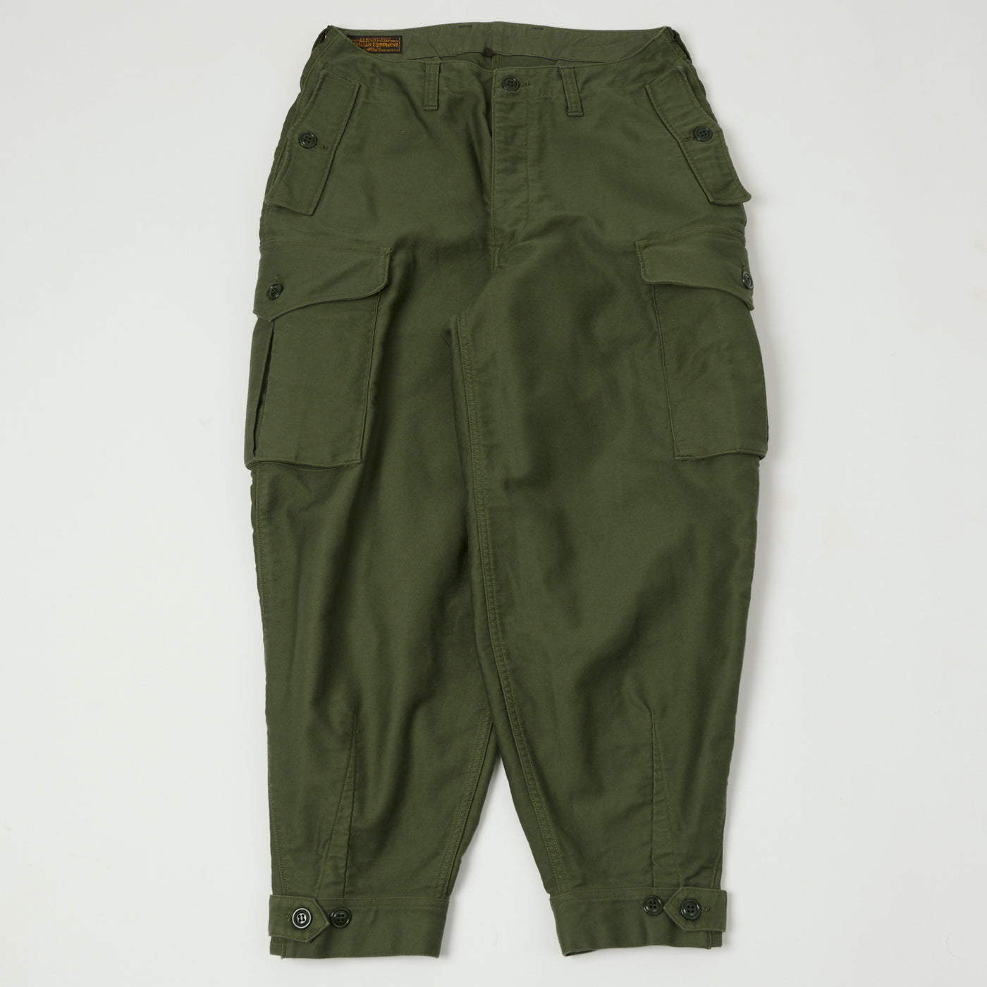 Freewheelers & Co Union Special Overalls 'Ground Crew' Trousers - Olive