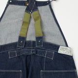 Freewheelers 'Silver Hammer' Bib Denim Overall - Rinsed