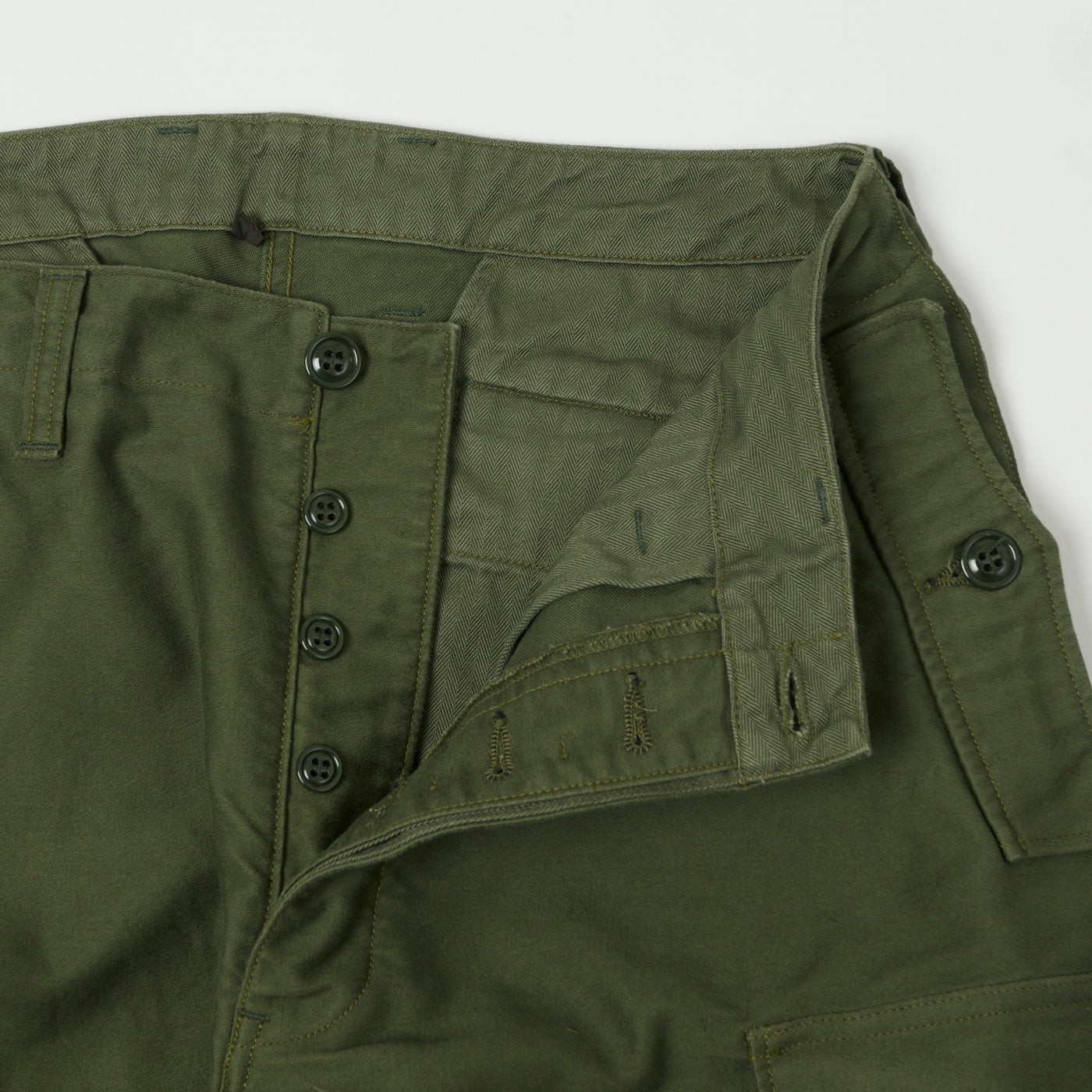 Freewheelers & Co Union Special Overalls 'Ground Crew' Trousers - Olive