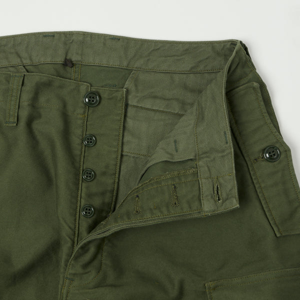 Freewheelers 2432005 Union Special Overalls 'Ground Crew' Trousers - Olive